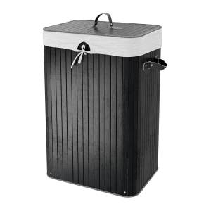 Корзина для белья Wasserkraft Nuthe WB-910-L черный, серый