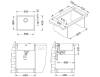 Мойка кухонная Alveus Quadrix 50 1102606 Brs-90 с сифоном, 55x45 фото 3