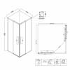 Душевой уголок Niagara Nova NG-6824-34 BLACK 100x100, квадратный, черный фото 8
