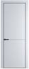 Межкомнатная дверь Profil Doors 16 PE полотно Вайт, кромка алюминиевая с четырех сторон черная, алюминиевый молдинг 3мм 700x2000