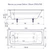 Чугунная ванна Delice Biove DLR220509R 170x75, с ручками, без ножек фото 5