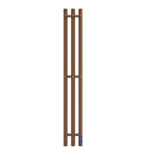 Полотенцесушитель электрический Apextermo Луна LN20112MD с крючками, медь, 110x12