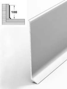 Напольный плинтус Bonkeel Prof AL100 Серебро 2500x95.1x11.2