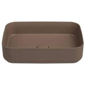 Раковина Isvea Infinity 10NF65050SV-2H 50 см, коричневая матовая