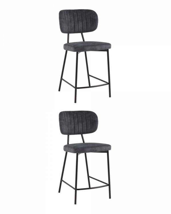 Стул полубарный Stool Group Ханна vd-plb-hanna-ap-6018 X2 Темно-серый 2 шт.
