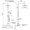 Душевая система Remer Energy EY37X7SS9SSBG золото брашированное фото 3