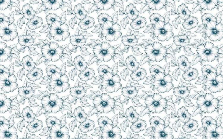 3D Фотообои Artegrafico «Цветочный контур» PRV-018 акварель