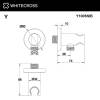 Шланговое подключение WHITECROSS Y Y1005NIB никель брашированный фото 2
