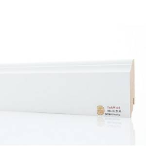 Плинтус МДФ TeckWood Титан Вектор Белый 2150x80x16
