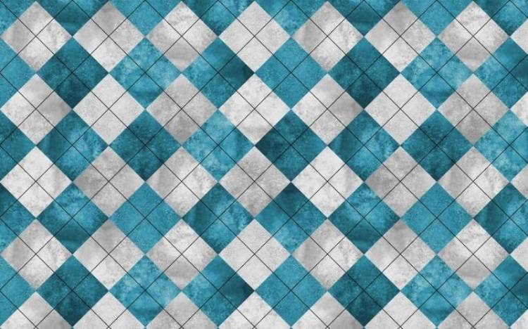 3D Фотообои Artegrafico «Аристократичная клетка» BL-040 акварель