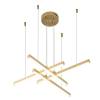 Подвесной светодиодный светильник Indigo Paralleli 14017/4P Gold V000086L фото 4