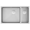 Мойка кухонная Paulmark Next 69/2S Uni PM226944-BSL Брашированная Сталь, 69x44
