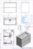 Тумба с раковиной La Fenice Simpla Twin Blu Grigio NFNC-01-SIM-BG-80-2-3-80 синяя матовая, 80 см фото 3