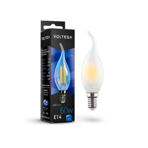 Светодиодная лампа Voltega Crystal Candel wind matt 6W 7026