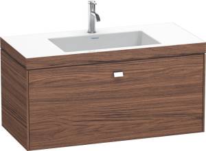Тумба с раковиной Duravit Brioso 100 орех темный