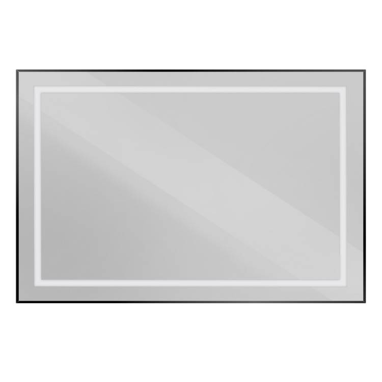 Зеркало BelBagno SPC-KRAFT-1200-800-SENS-NERO с подсветкой и подогревом, Черный