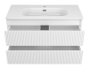 Тумба с раковиной Brevita Рива УТ000026199 белая, 100 см фото 3