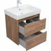 Тумба с раковиной Aquanet Nova Lite 60 305235 подвесная, дуб шоколадный фото 8