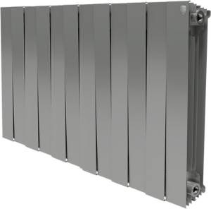 Радиатор биметаллический Royal Thermo Piano Forte 500 silver satin 12 секций, серебро