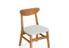 Деревянный стул Woodville Okava 15973 бежевый / орех фото 5