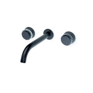 Смеситель для раковины Boheme Aura 152-2-B-A черный матовый