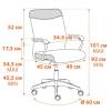 Кресло компьютерное Tetchair Fly 21291 серый/синий фото 13