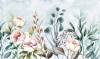 3D Фотообои Artegrafico «Цветочный букет в акварельном стиле» FS-007 песок