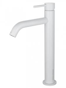 Смеситель для раковины Wonzon & Woghand WW-H1062-MW высокий, белый матовый