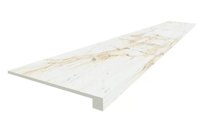 Ступень ColiseumGres Canova 620070002817 White Scalino 120 Front 33x120