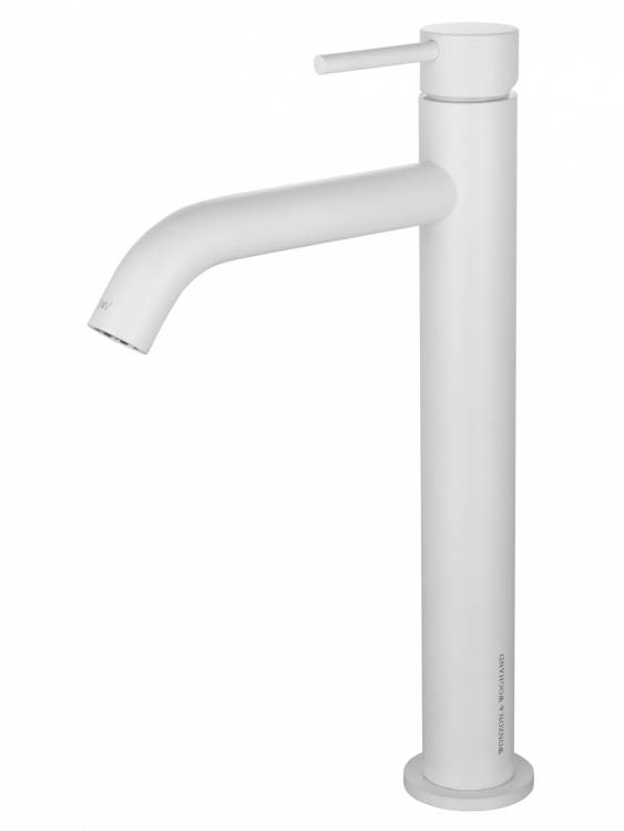 Смеситель для раковины Wonzon & Woghand WW-H1062-MW высокий, белый матовый