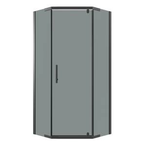 Душевой уголок Niagara Eco NG-1009-14DT профиль черный матовый, стекло тонированное, 90x90x190