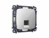Комплект механизма телефонной розетки со шторкой Ambrella Volt Omega MO412030