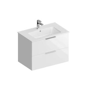 Тумба с раковиной Kerama Marazzi Piano белый, тумба PI.F.75\WHT + рак. PI.wb.75