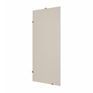 Душевая перегородка MaybahGlass MGD-265-3 79x195, стекло бронза матовая 8 мм, профиль золото