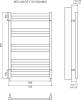 Полотенцесушитель электрический Lemark Melange П10 50x80, белый фото 4