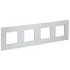 Рамка 4-постовая IEK Skandy SK-M42-M-K23 серебряный