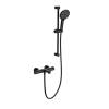 Смеситель для ванны Wonzon & Woghand WW-C2018-A-MB термостатический, с душевым гарнитуром, черный матовый
