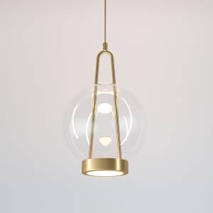 Подвесной светодиодный светильник Eurosvet Frasco 50267/1 LED латунь