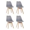 Набор из 4 стульев Stool Group Frankfurt Y863 grey X4 серый