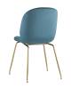 Набор из 2 стульев Stool Group Beetle 8329 VELVET BLUE X2 маренго фото 6