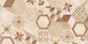 Декор Marca Corona Terra Mix Decori Esagonо Vers. C 21.6x25
