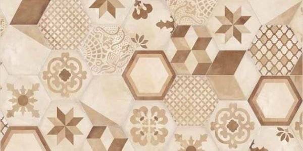 Декор Marca Corona Terra Mix Decori Esagonо Vers. C 21.6x25