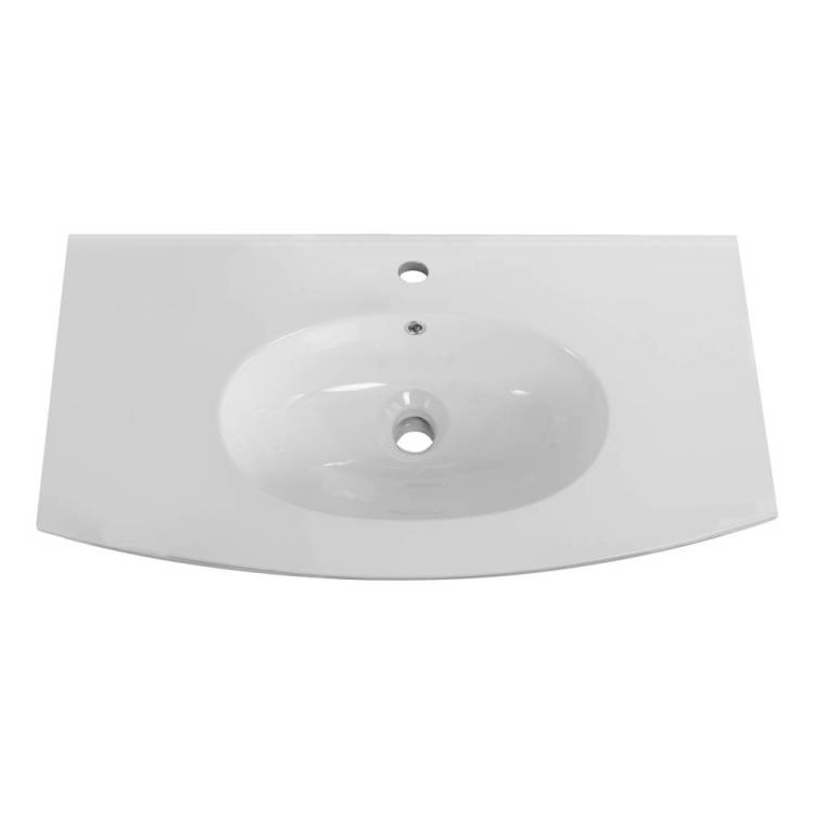 Раковина Cezares Comfort 50149 100 см, белая глянцевая