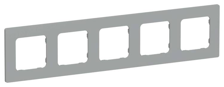 Рамка 5-постовая IEK Flite FI-M52-32-20-K03 серый