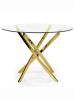 Стол обеденный Halmar Raymond V-CH-RAYMOND-ST-ZLOTY прозрачный/золотой