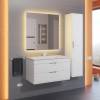Тумба с раковиной Uperwood Modul подвесная, матовая, белая, 80 см фото 6