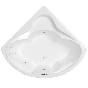 Акриловая ванна WHITECROSS Konsul 150x150 0110.150150.100.SMART.CR с гидромассажем, 