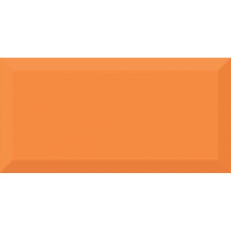 Керамическая плитка Absolut Keramika Monocolor 100x200 Biselado Naranja Brillo 10x20
