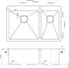 Мойка кухонная Zorg Inox R 78-2-51 L фото 2