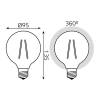 Лампа светодиодная филаментная диммируемая Gauss Filament 105802006-D фото 5